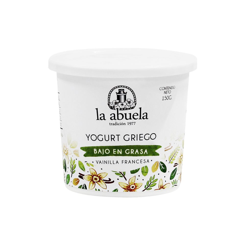 Yogurt Griego de Vainilla La Abuela 150 g florayfauna
