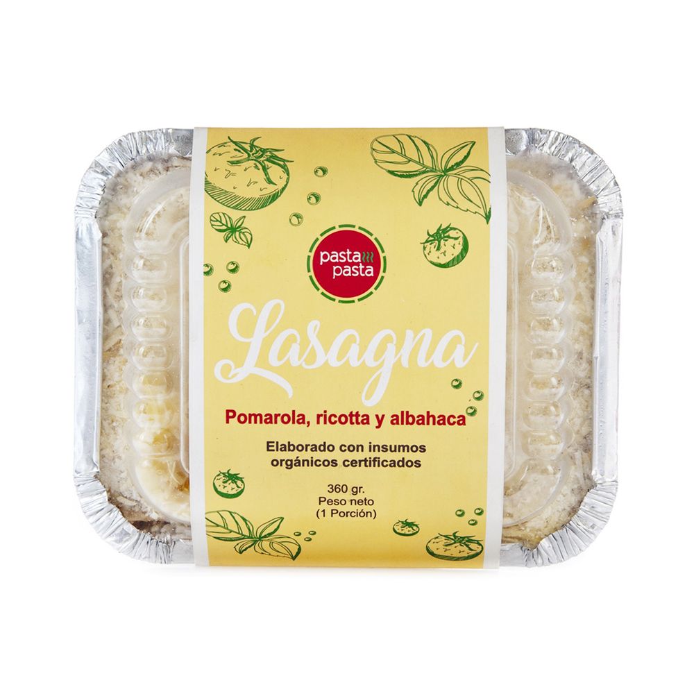 Lasagna Pomarola y Ricota Pasta Pasta 360 g - florayfauna