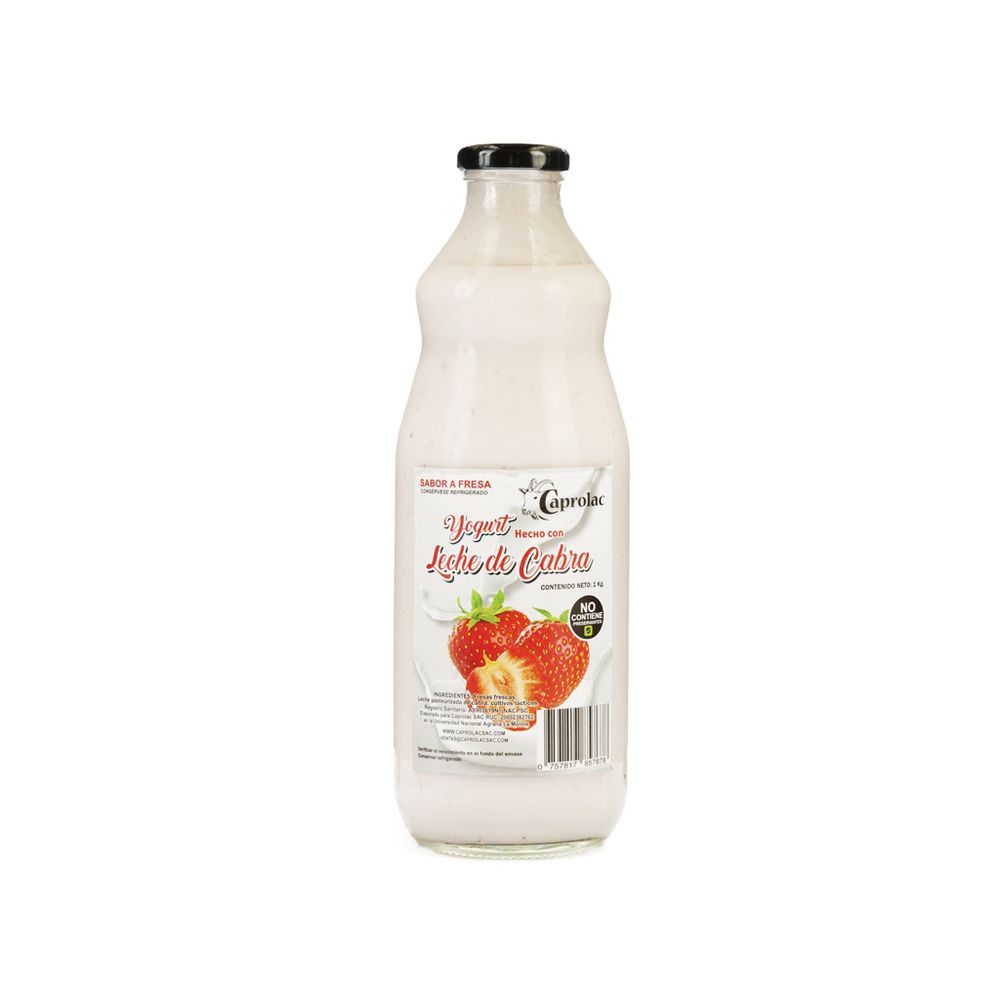 Yogurt de Cabra Sabor a Fresa Caprolac 1 kg - florayfauna