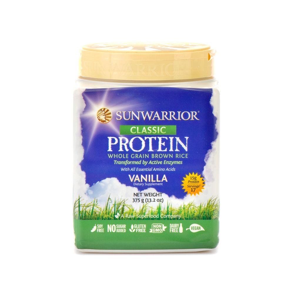 Proteína Clásica De Arroz Con Vainilla Sunwarrior 375 G Florayfauna 0042