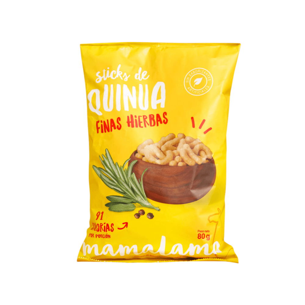 Sticks de Quinua con Finas Hierbas Mamalama 80 g florayfauna